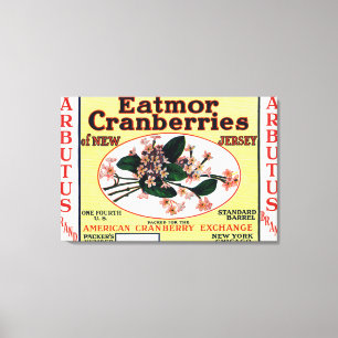 Toile Marque de canneberges d'Eatmor d'Arbutus