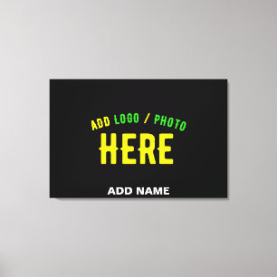 TOILE MARQUE VERIFIEE NOIRE PERSONNALISABLE MODERNE ET C