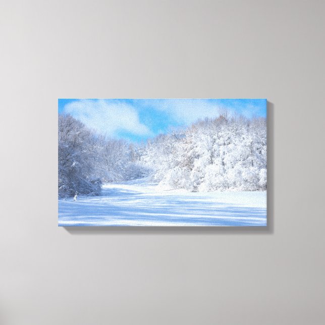 Toile Marthaler Park Snowy Hills (Recto)
