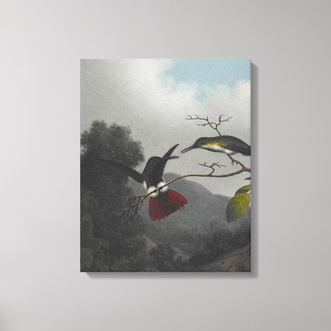 Toile MARTIN J. HEADE - Mango à gorge noire - 1863-64 - (Recto)