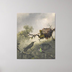 Toile MARTIN J. HEADE Oreille violette à ventre blanc (1