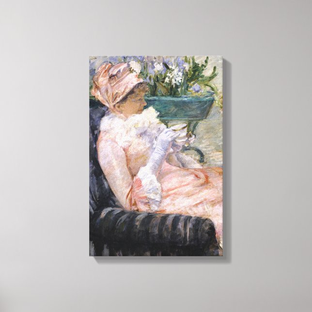 Toile Mary Cassatt - La tasse de thé (Recto)