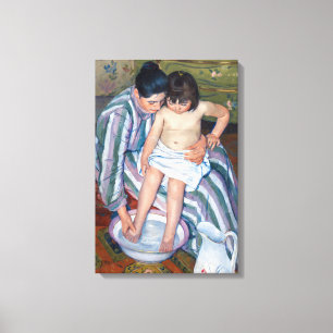 Toile Mary Cassatt - Le bain de l'enfant