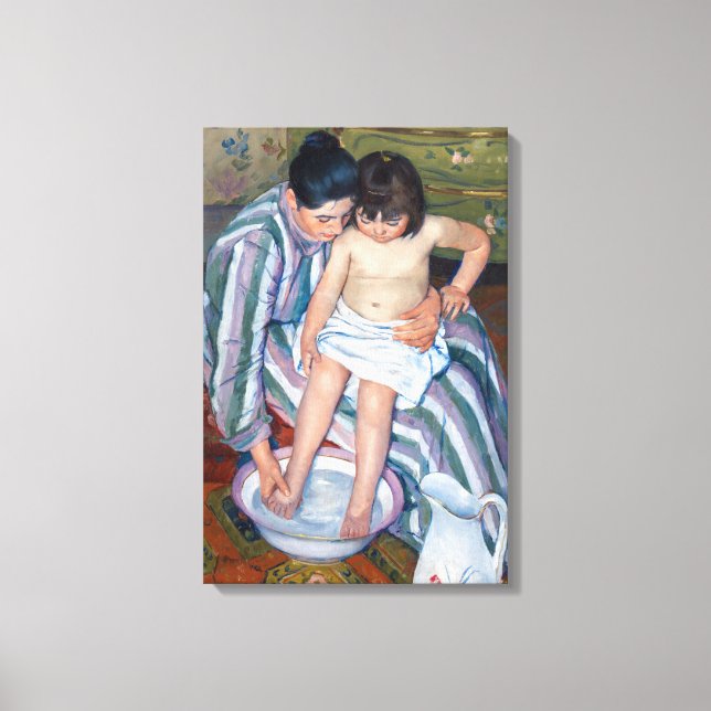 Toile Mary Cassatt - Le bain de l'enfant (Recto)