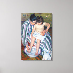 Toile Mary Cassatt - Le bain de l'enfant / Le bain