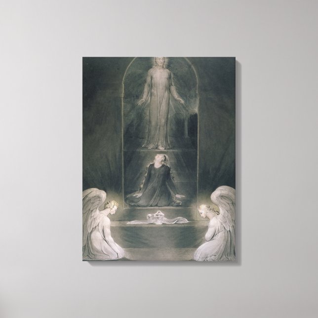 Toile Mary Magdalene au Sepulcher, vers 1805 (p/c et p (Recto)