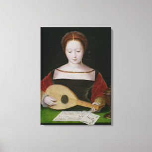 Toile Mary Magdalene jouant un luth