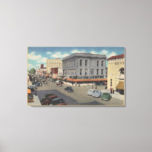 Toile Marysville, Californie Vue de la ville de D Street