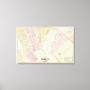 Toile Mashapaug Pond et environs Atlas Map