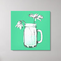 mason jar daisies
