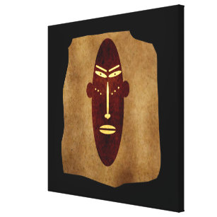 Toile Masque abstrait autochtone authentique