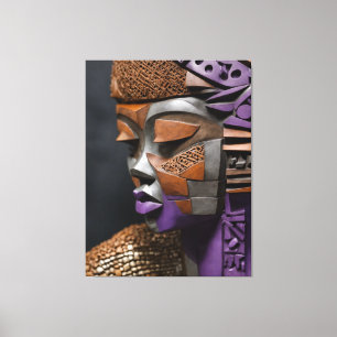Toile Masque Afrofuturiste