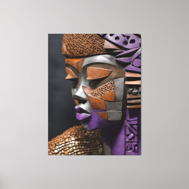 Toile Masque Afrofuturiste (Recto)