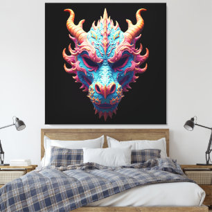 Toile Masque de dragon Aurora
