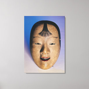 Toile Masque de théâtre de Noh d'un jeune garçon appe