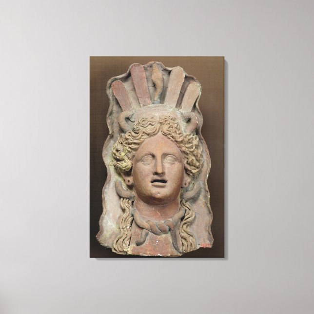 Toile Masque punique représentant Demeter (Recto)