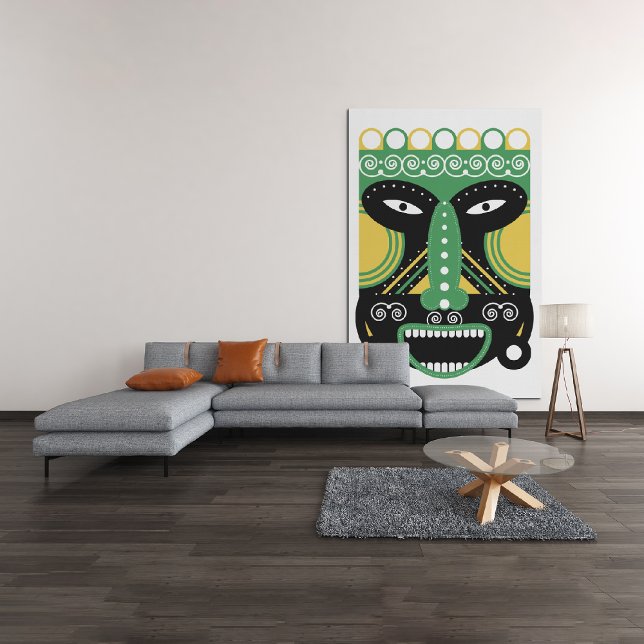 Toile Masque Rituel Vert (Créateur téléchargé)