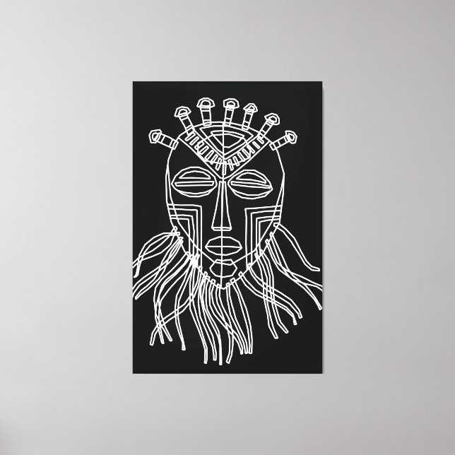 Toile Masque tribal (Recto)