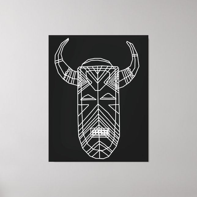 Toile Masque tribal (Recto)