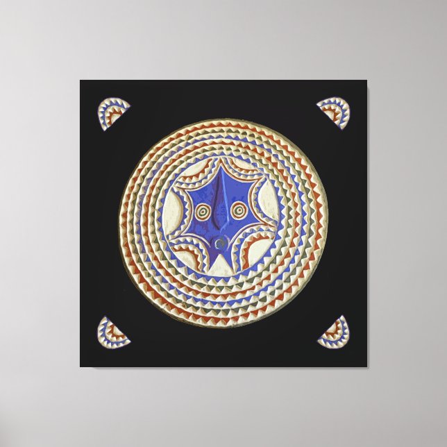 Toile Masque tribal africain (Recto)