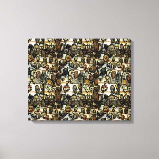 Toile Masques africains (Recto)