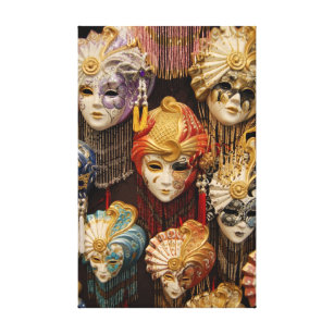 Toile Masques de carnaval à Venise