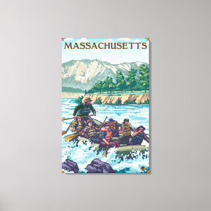 Toile MassachusettsRiver transportant la scène par