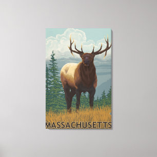 Toile MassachusettsScène Elk