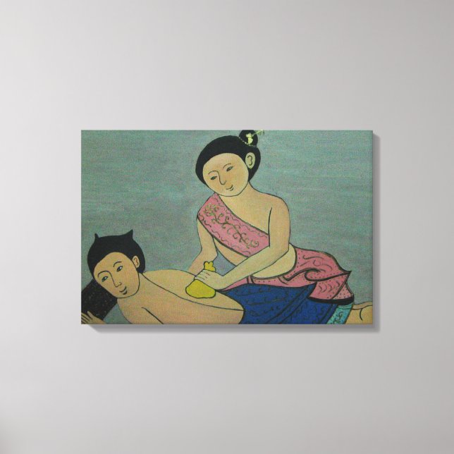 Toile Massage thaïlandais traditionnel (Recto)