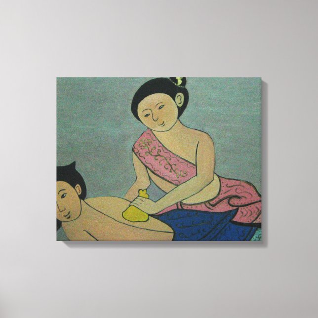 Toile Massage traditionnel thaïlandais (Recto)