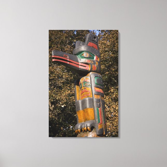 Toile Mât totem dans un parc à Ottawa, Ontario, Canada (Recto)