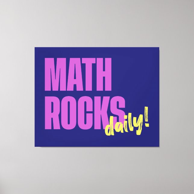 Toile Math Rocks Daily (Recto)