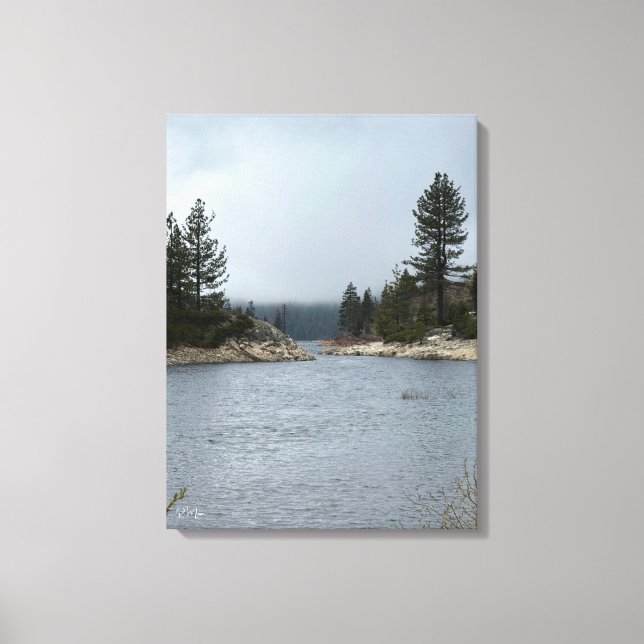 Toile Matin au bord du lac (Recto)