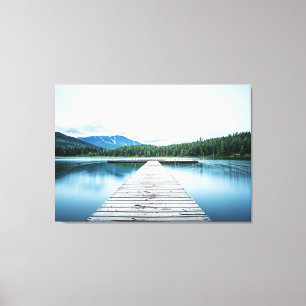 Toile Matin Au Quai Lake Dock