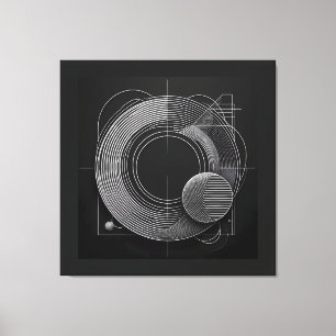 Toile Matrice de sphère géométrique