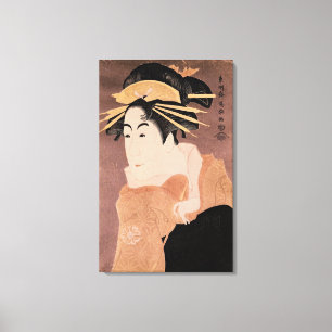 Toile Matsumoto Yonesaburo dans le rôle de la courtisan