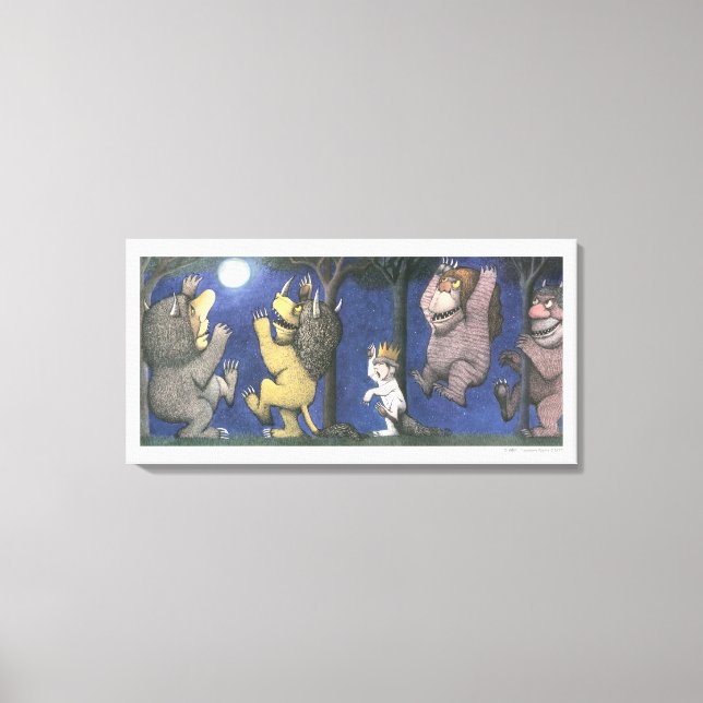 Toile Max et les créatures sauvages dansant au clair de  (Recto)
