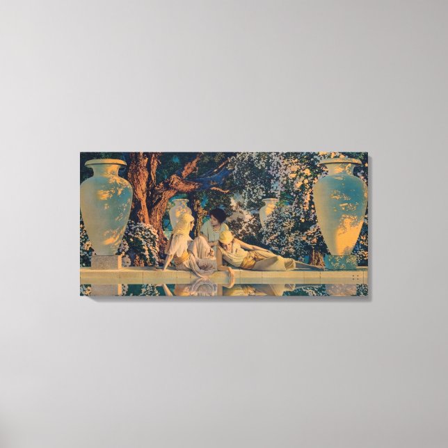 Toile Maxfield Parrish Le Jardin d'Allah 1918 Beaux-Arts (Recto)