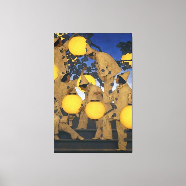 Toile Maxfield Parrish, The Lantern Bearers (1908) (Recto)