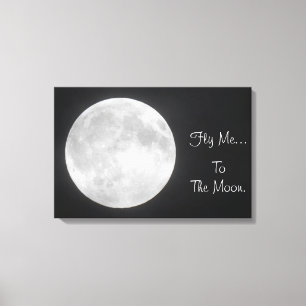 Toile Me déplacer vers la lune -Pleine lune Fractionner