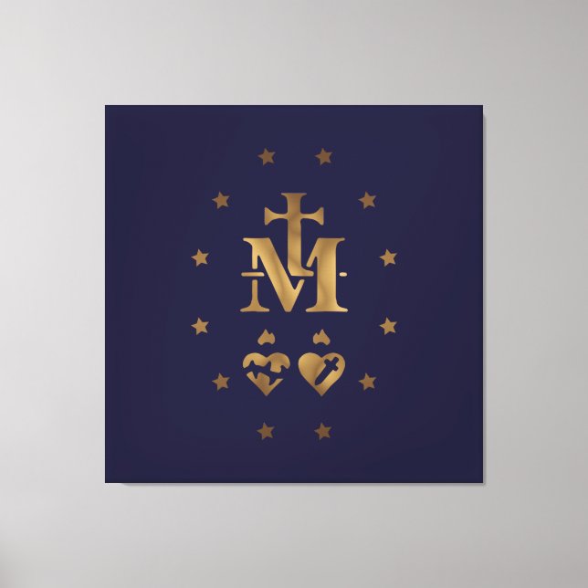 Toile Médaille miraculeuse, Médaille de Notre-Dame de la (Recto)