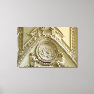 Toile Médaillon représentant le baptême de Constantin