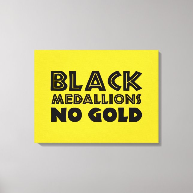 TOILE MÉDALLIONS NOIRES PAS D'OR (Recto)