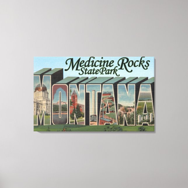Toile Medicine Rocks State Park, Montana (Recto)