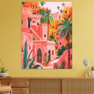 Toile Médina Dreams : L'art pétrolier marocain