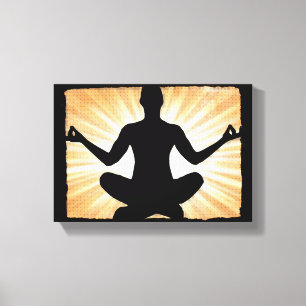 Toile Méditation Homme Zen Canvas Mur Art