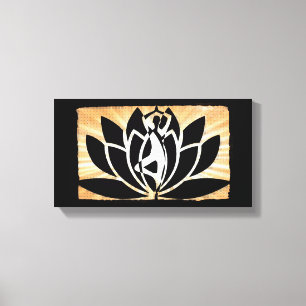 Toile Méditation Yoga Zen Canvas Mur Art