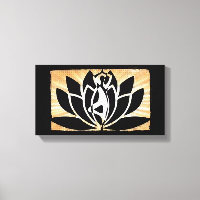 Toile Méditation Yoga Zen Canvas Mur Art (Recto)