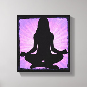Toile Méditation Yoga Zen Canvas Mur Art