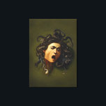Toile Medusa tête Caravaggio peinture art mythologie can<br><div class="desc">Medusa tête Caravaggio peinture art mythologie toile domaine public médiéval</div>